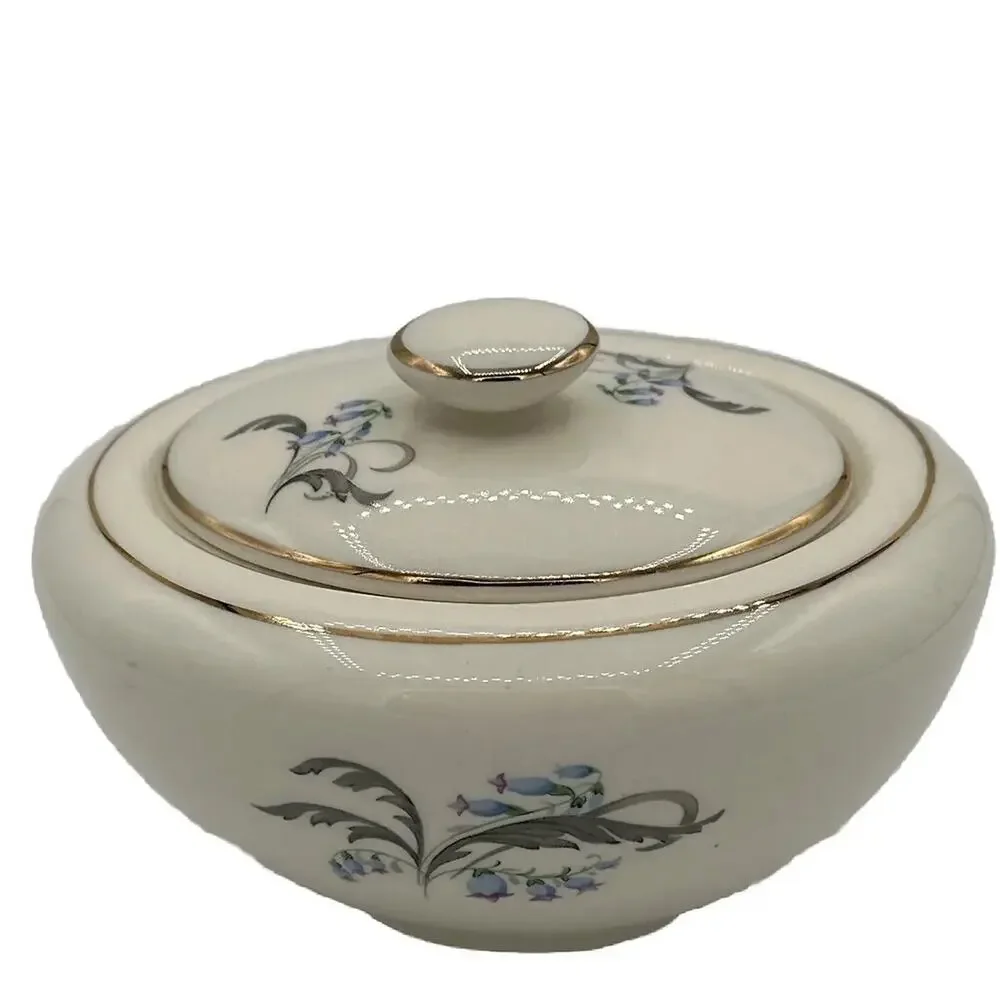 Edwin Knowles China Bluebells Sugar Bowl W/ Lid Discontinued
